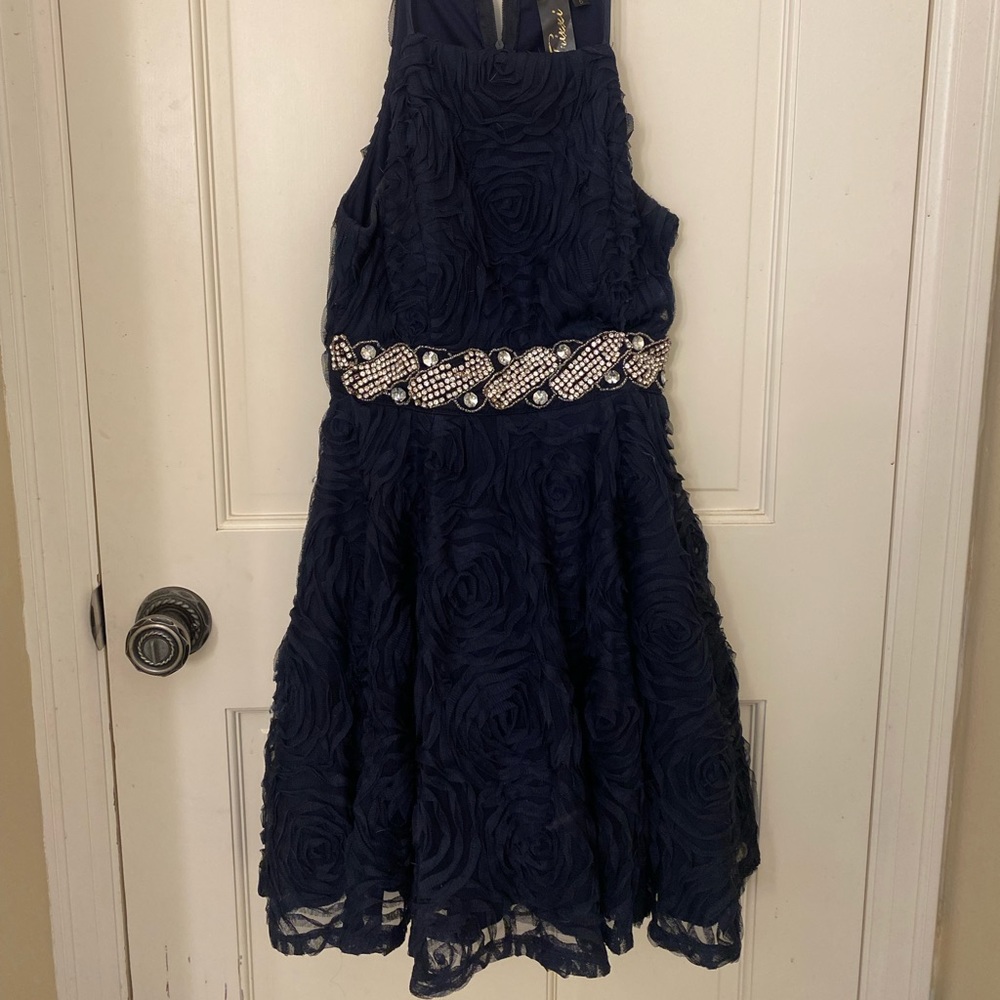 Navy Blue Homecoming Dress